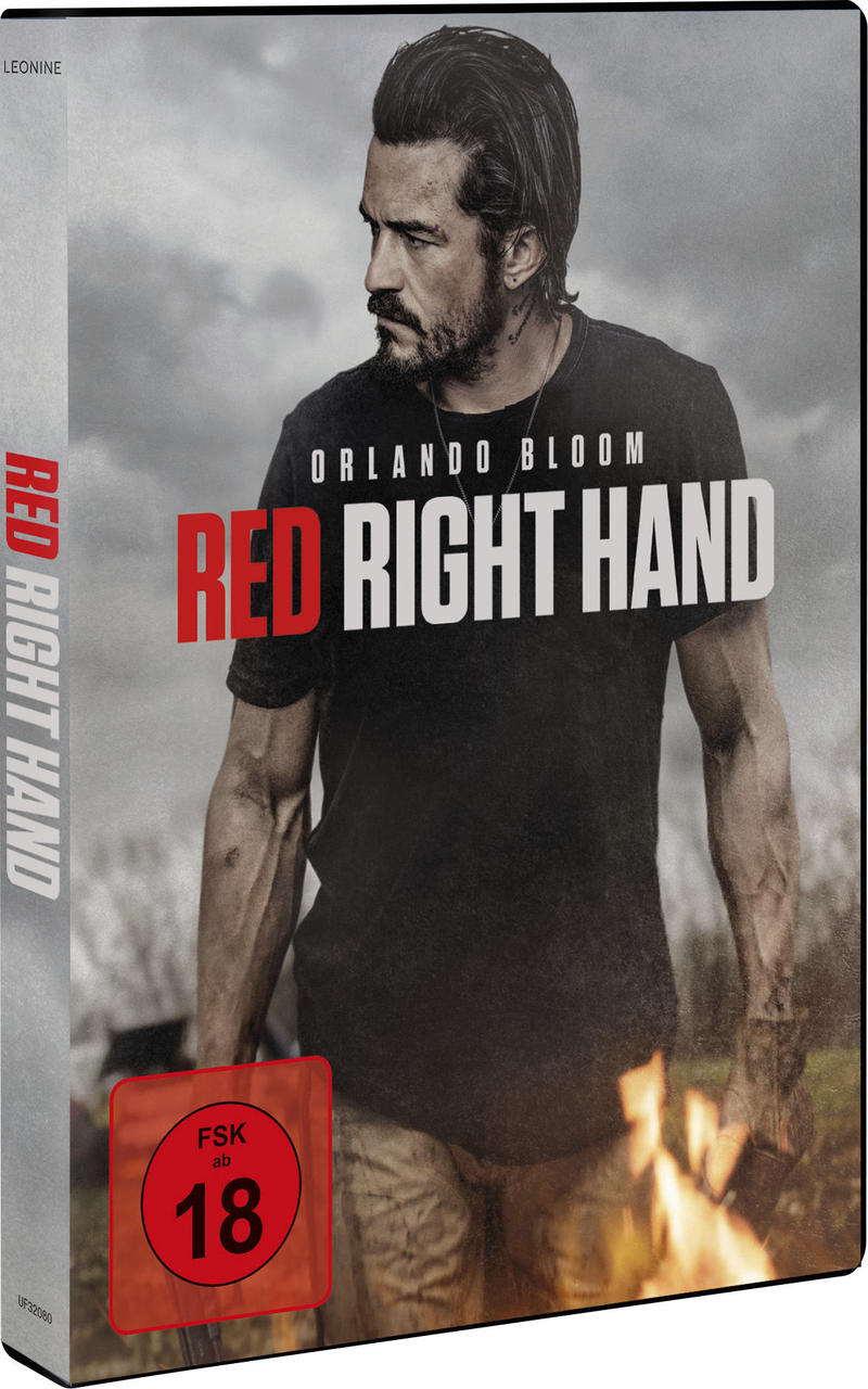 Filmcover von Red Right Hand. Orlando Blooms Gesicht ist sichtbar.