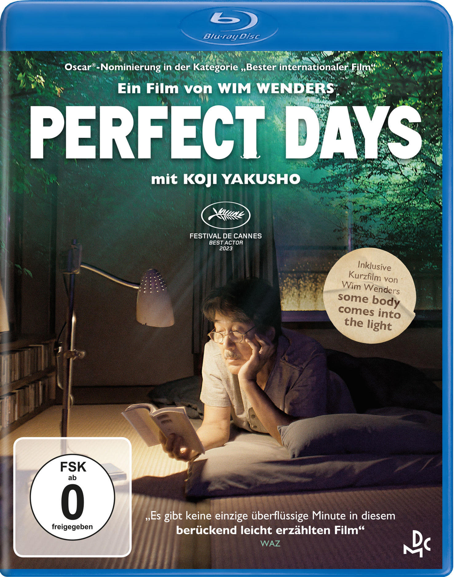 DVD-Cover von 'Perfect Days', Koji Yakusho liest.