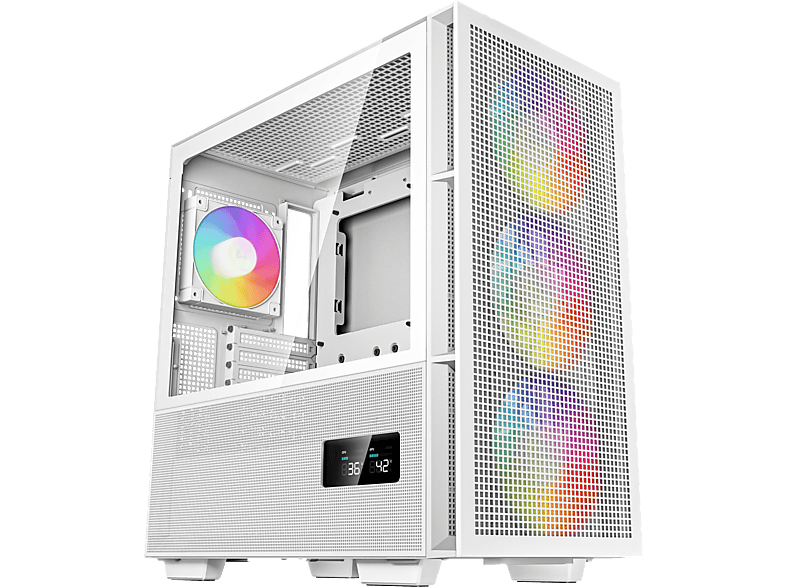 DEEPCOOL CH560 DIGITAL WH Mid-Tower ablakos számítógépház,1x12cm+3x14cm RGB venti, fehér (R-CH560-WHAPE4D-G-1)