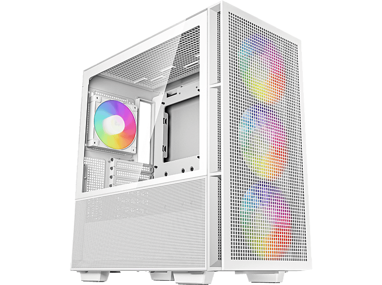 DEEPCOOL CH560 WH Mid-Tower ablakos számítógépház, 1x12cm + 3x14cm RGB ventilátor, fehér (R-CH560-WHAPE4-G-1)