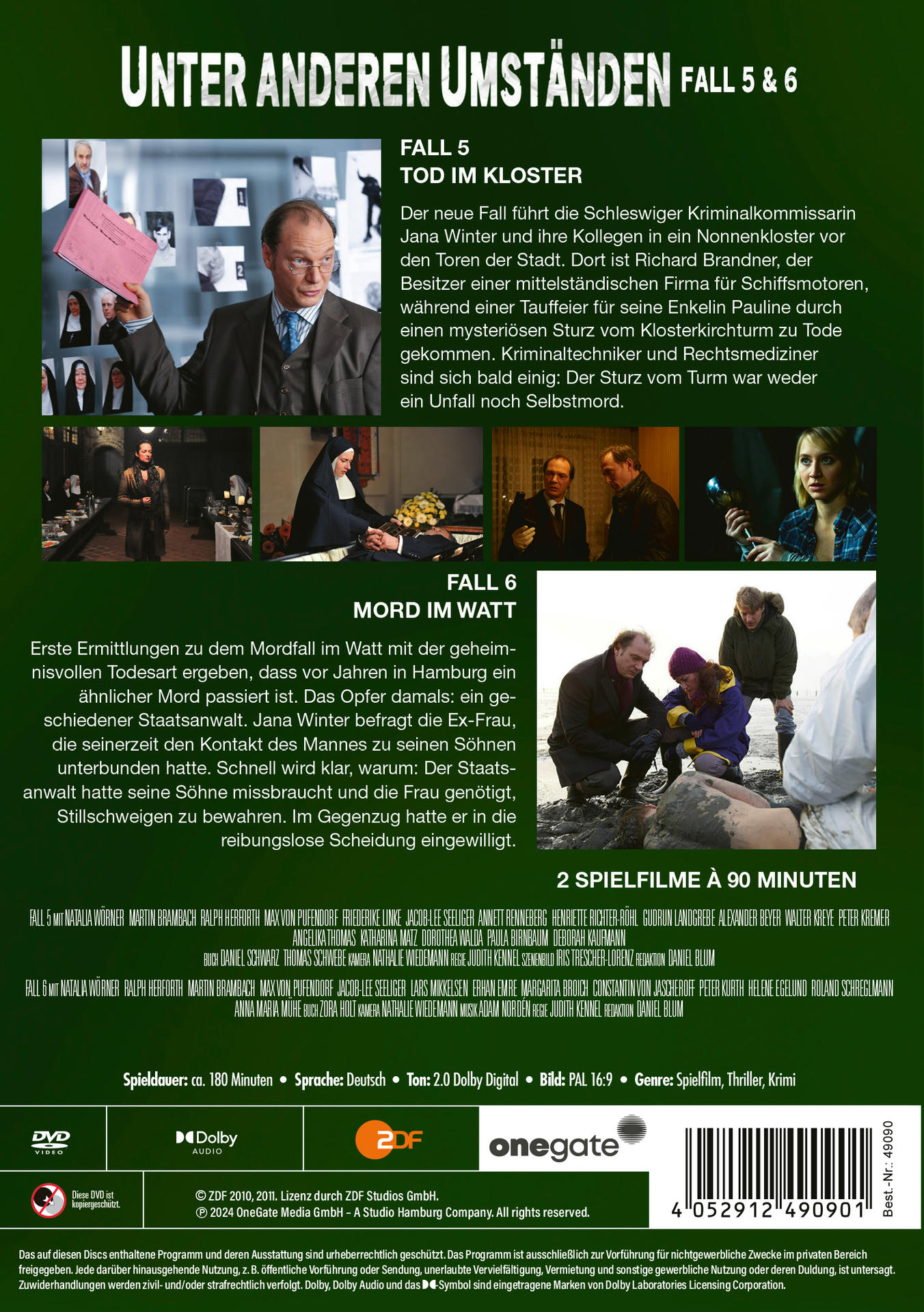 DVD-Hülle für ein deutsches Krimidrama mit Schauspielern, Text und dunklem Hintergrund.