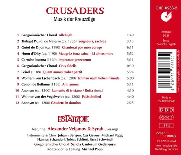 Albumcover mit Songtiteln und Credits.  Logo des Musiklabels ist sichtbar.