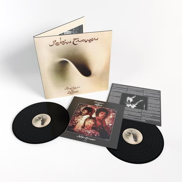 Robin Trower Albumcover, mit Schallplatten und Artwork.