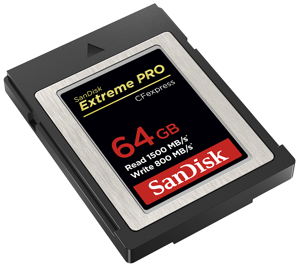 SANDISK Extreme Pro CFexpress Kart Tip B, 64 GB, 1500 MB/s Okuma, 800 MB/s Yazma SD Hafıza Kartı