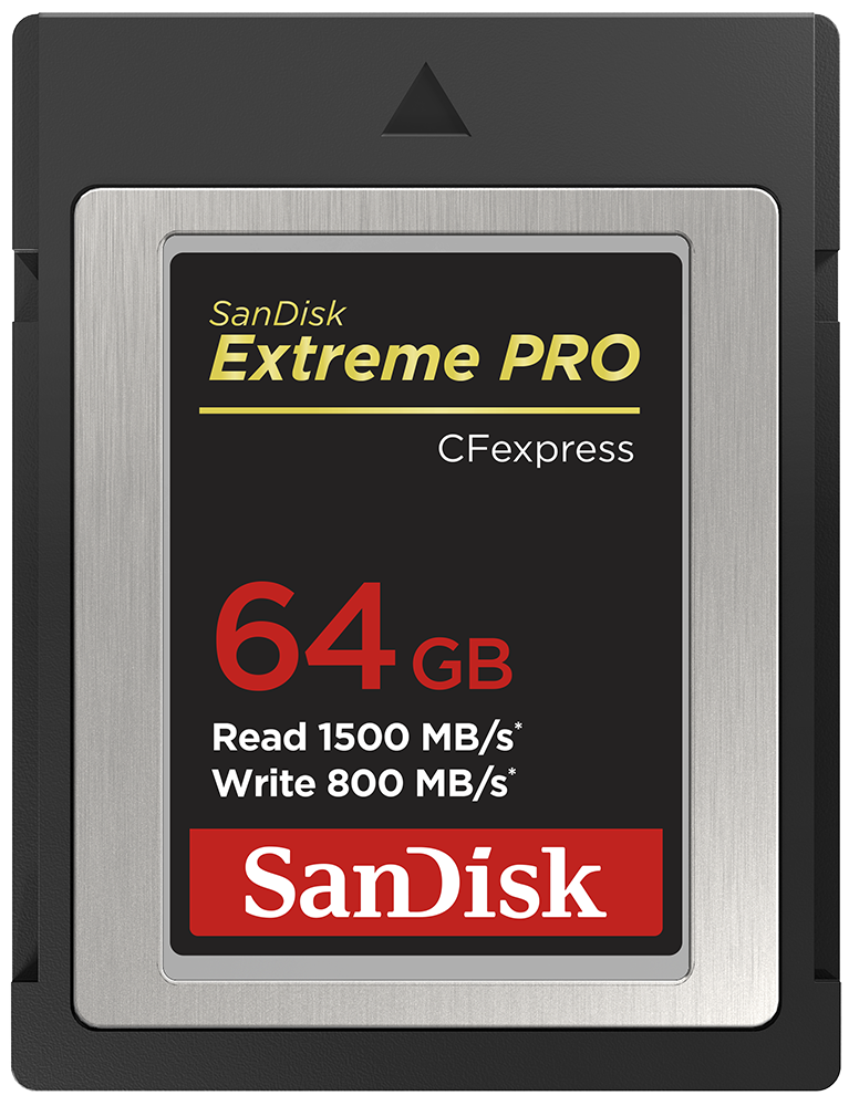SANDISK Extreme Pro CFexpress Kart Tip B, 64 GB, 1500 MB/s Okuma, 800 MB/s Yazma SD Hafıza Kartı