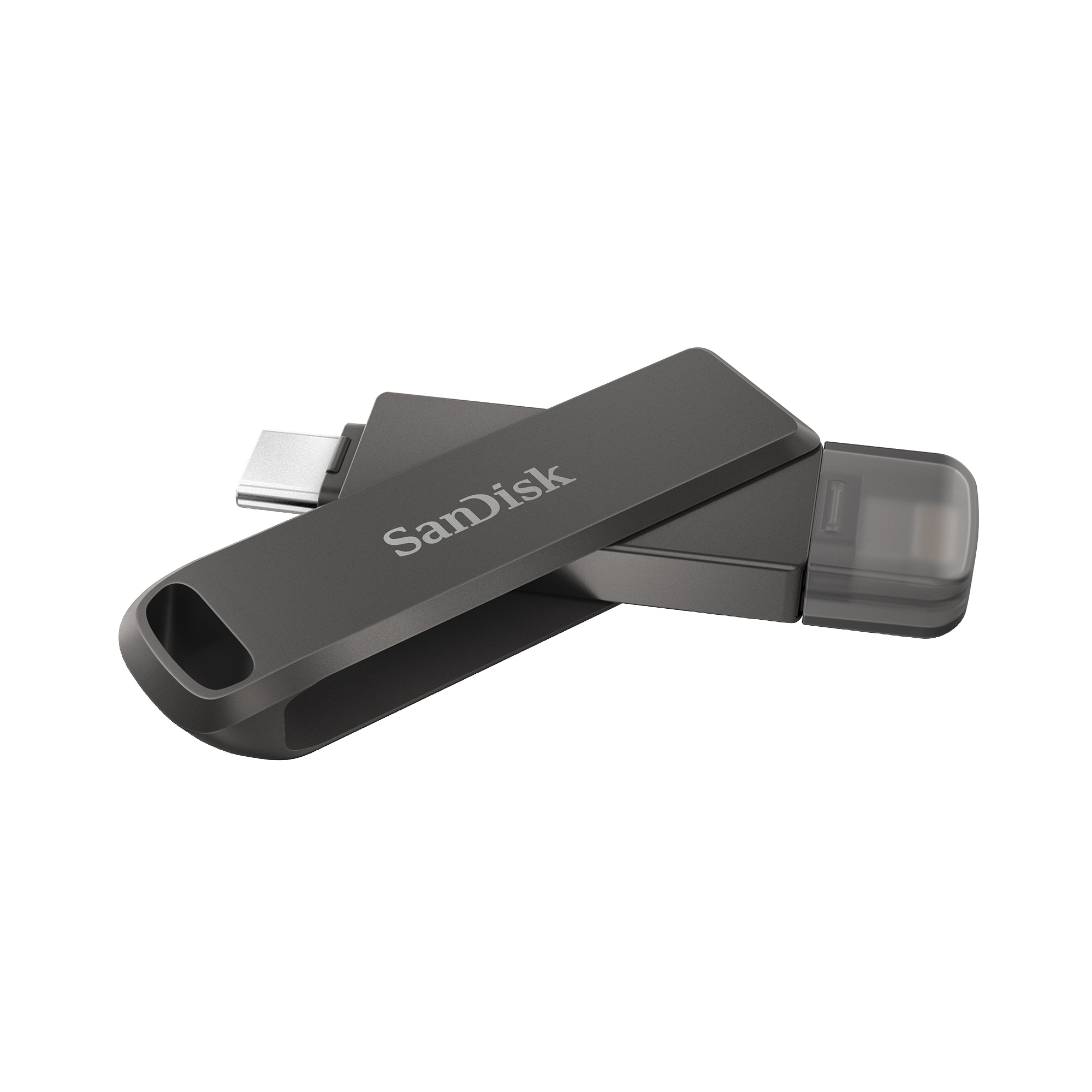 SANDISK iPhone Drive 128GB Dual Lightning ve Type-C USB Bellek Koyu Gri (iPhone 15 Serisiyle Çalışır)