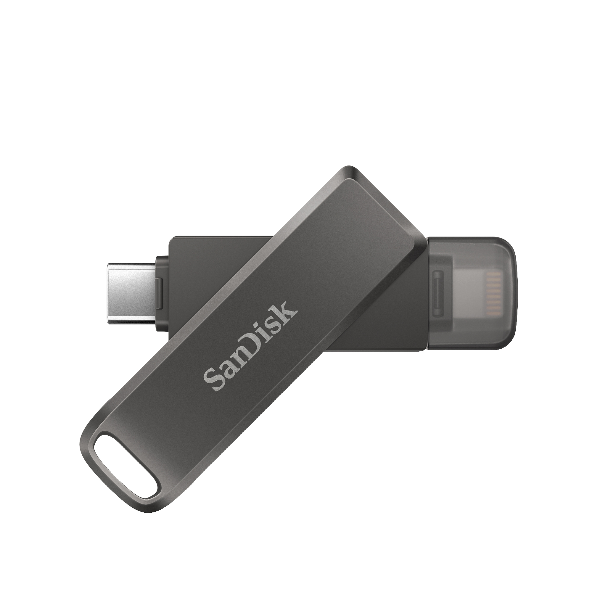 SANDISK iPhone Drive 128GB Dual Lightning ve Type-C USB Bellek Koyu Gri (iPhone 15 Serisiyle Çalışır)