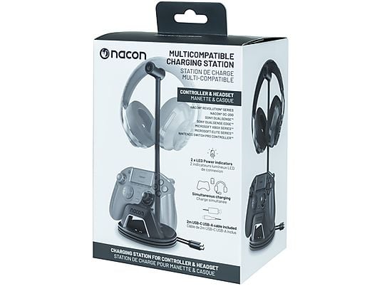 Stacja ładująca NACON do kontrolerów i słuchawek PS5/Xbox Series/Nintendo Switch
