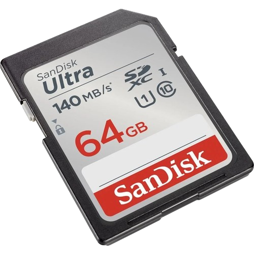 SANDISK Ultra 64GB 140MB/S Sdhc/sdxc Class 10 Uhs-I Hafıza Kartı (DSLR ve Aynasız Fotoğraf Makineleri için)
