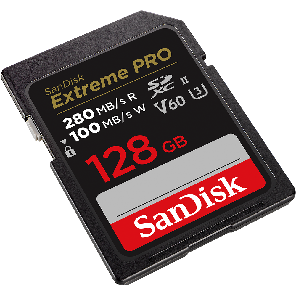SANDISK Extreme Pro 128 GB V60 UHS-II, 280/100 MB/s, V60,C10,UHS-II SDXC Hafıza Kartı