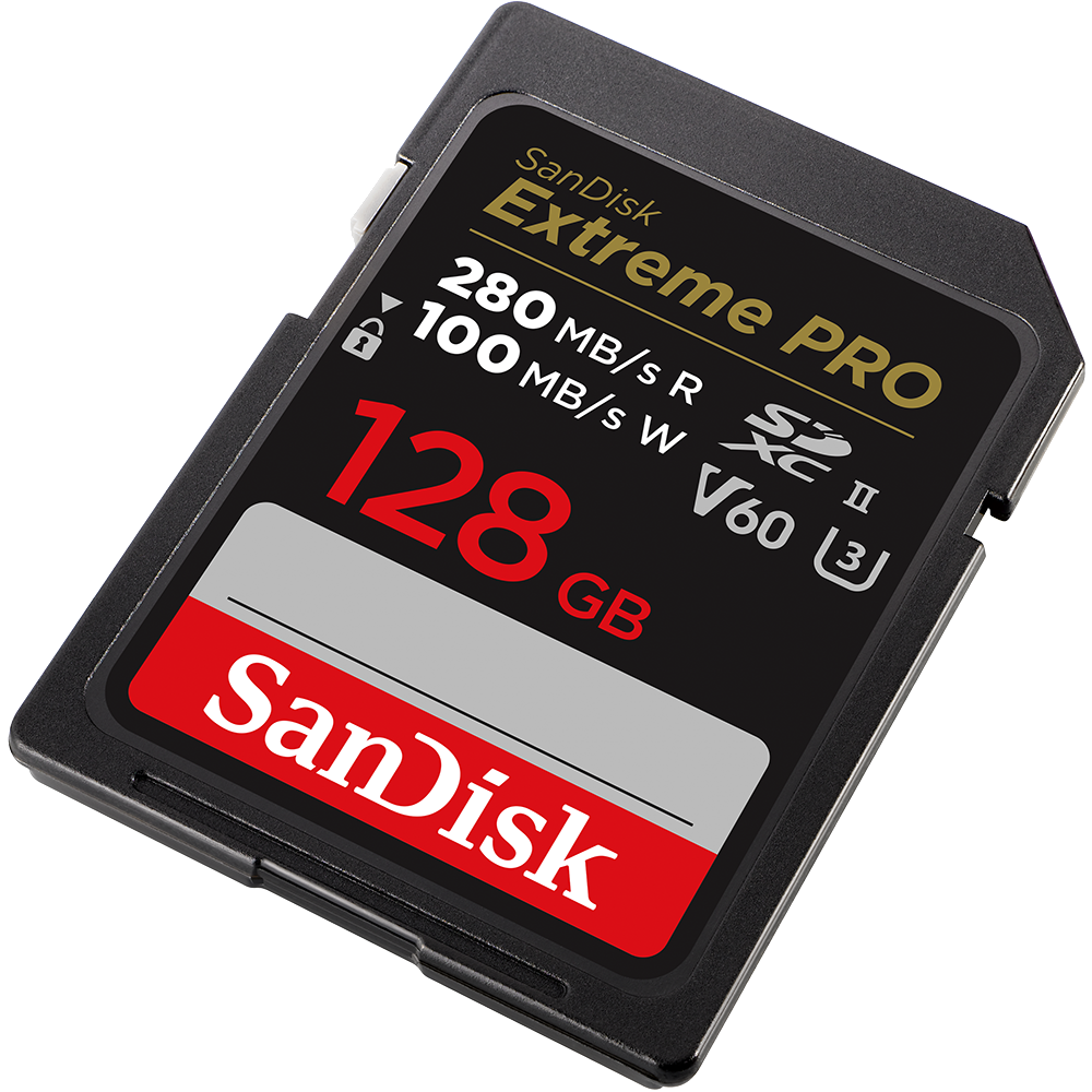 SANDISK Extreme Pro 128 GB V60 UHS-II, 280/100 MB/s, V60,C10,UHS-II SDXC Hafıza Kartı