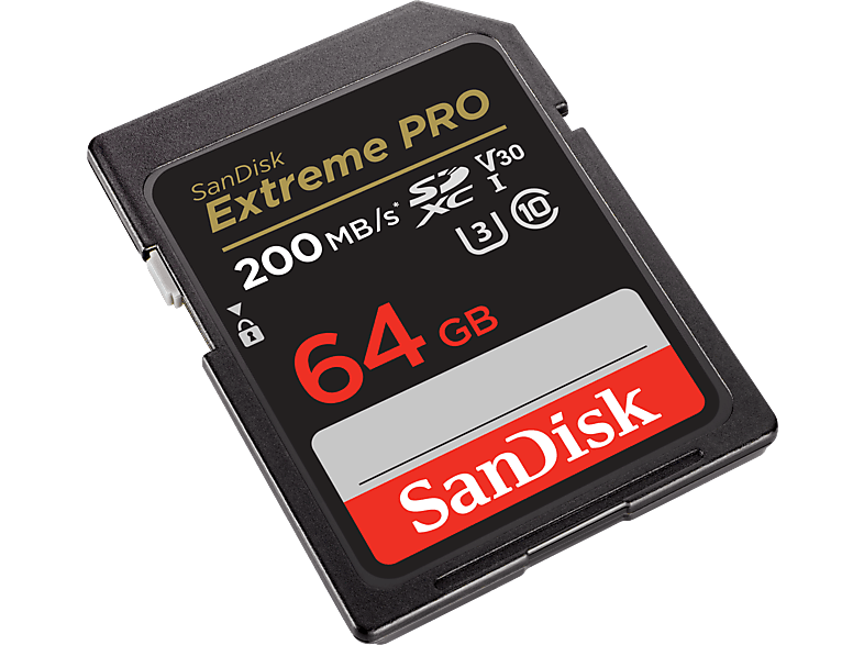 SANDISK Extreme Pro SDXC UHS I 64 GB Kart 200 MB/s Okuma ve 90 MB