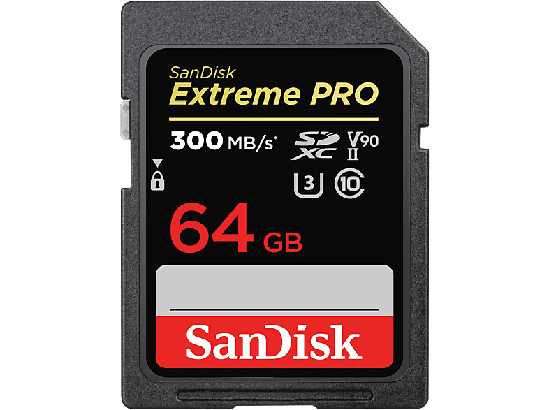 SANDISK Extreme Pro 64GB 300MB/s SDXC Hafıza Kartı