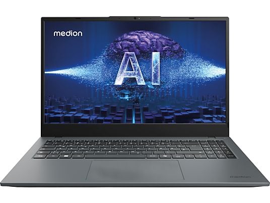 MEDION E15443 (MD 62621) - Notebook (15.6 ", 512 GB SSD, Grau)