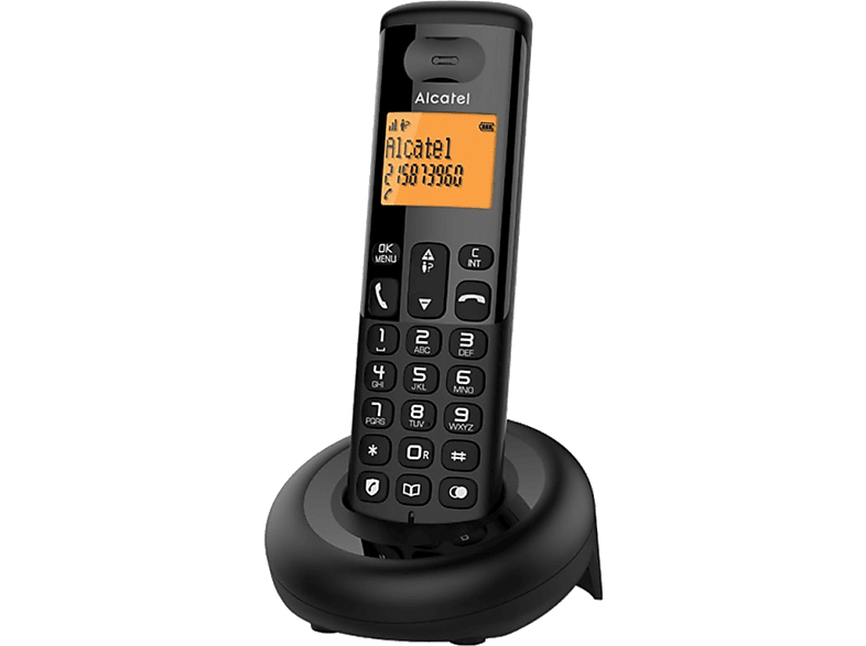 ALCATEL E160 Fekete dect telefon