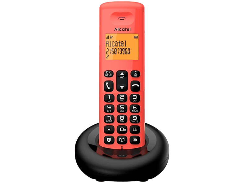 ALCATEL E160 Piros dect telefon