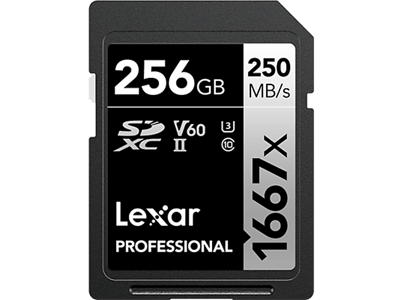 LEXAR 256GB Professional 1667x SDXC™ UHS-II cards C10 V60 U3 Hafıza Kartı