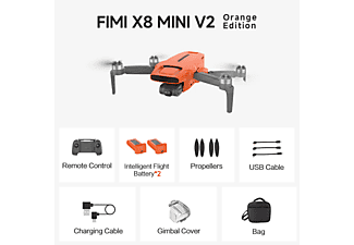 FIMI X8 Mini V2 Drone Çanta ve Çift Bataryalı Turuncu_1