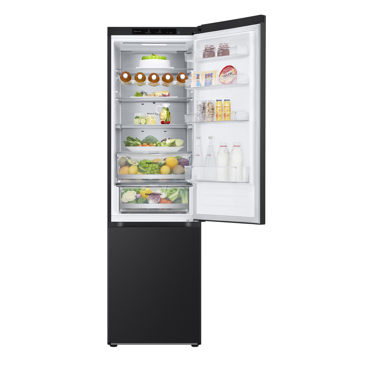 LG GBV7280AEV Koel-vriescombinatie Zwart