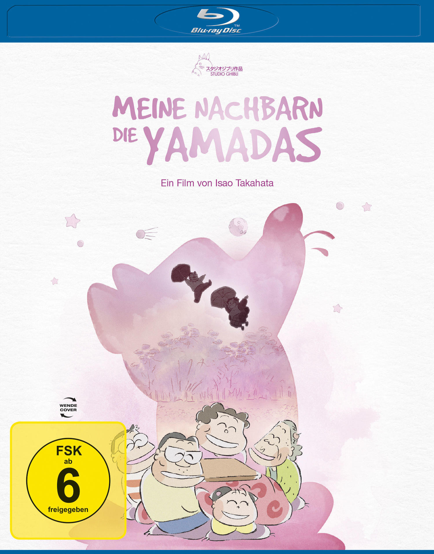 Filmcover von Meine Nachbarn Die Yamadas. Es zeigt animierte Charaktere.