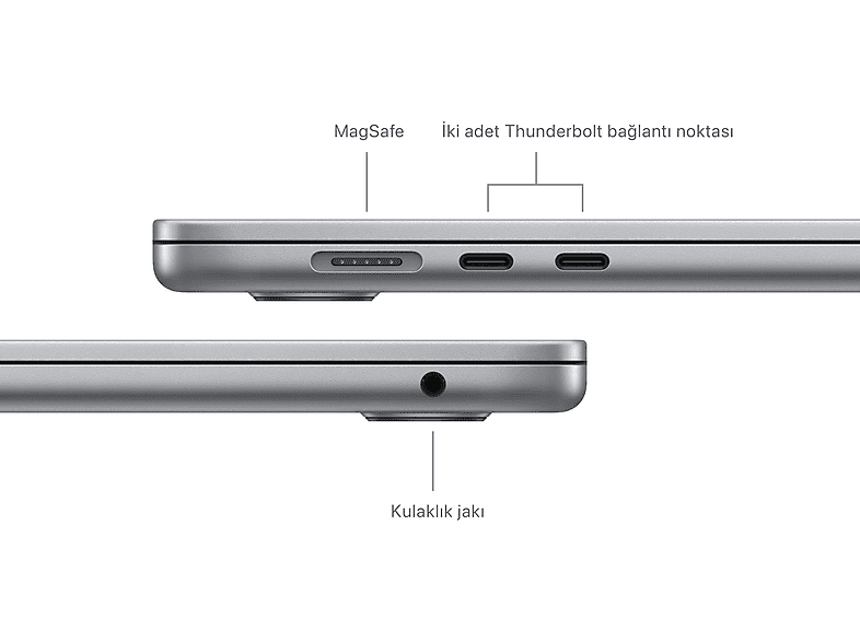 APPLE MXD13TU/A/Macbook Air/M3/16/512/10/15 inç /Space Grey_6