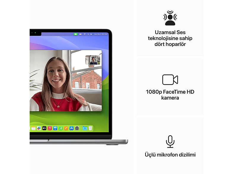 APPLE MRYM3TU/A/Macbook Air/M3/8/256/10/15.3 inç /Space Grey Fiyat