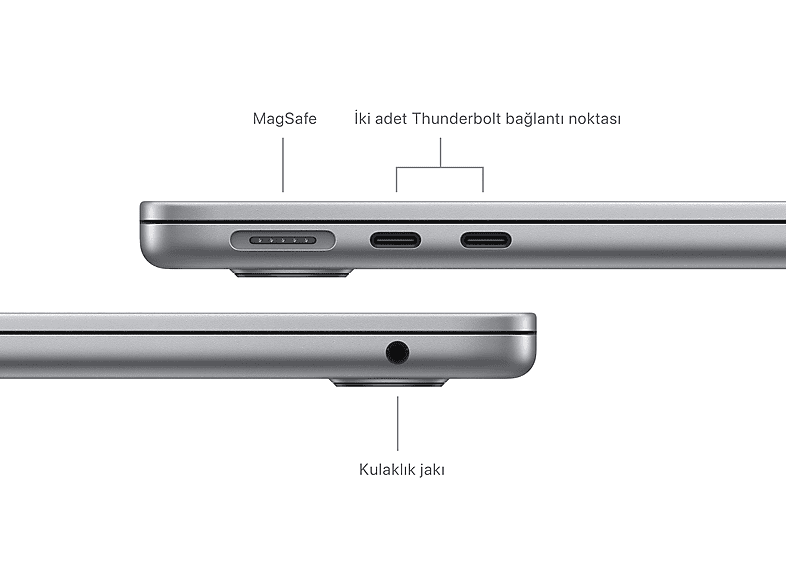 APPLE 15-inch MacBook Air: Apple M3 chip with 8-core CPU and 10-core GPU, 8GB, 256GB SSD - Space Grey_6