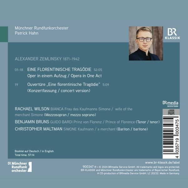 CD-Cover mit deutschem Text, Operndetails, Künstlernamen und dem BR Klassik-Logo.