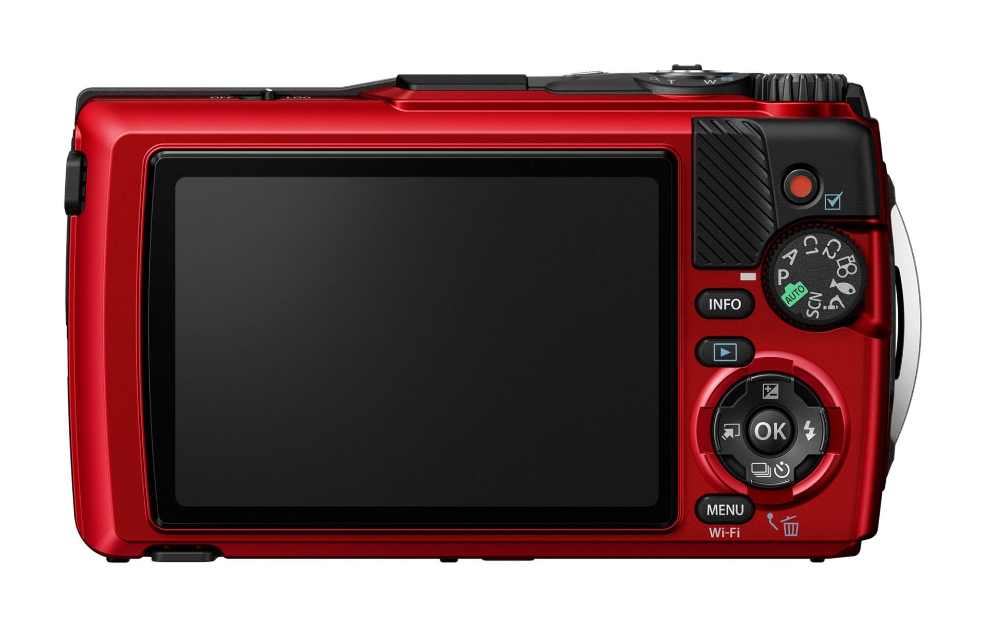 OM SYSTEM TG-7 Suya ve Darbeye Dayanıklı 4K Kompakt Fotoğraf Makinesi Kırmızı