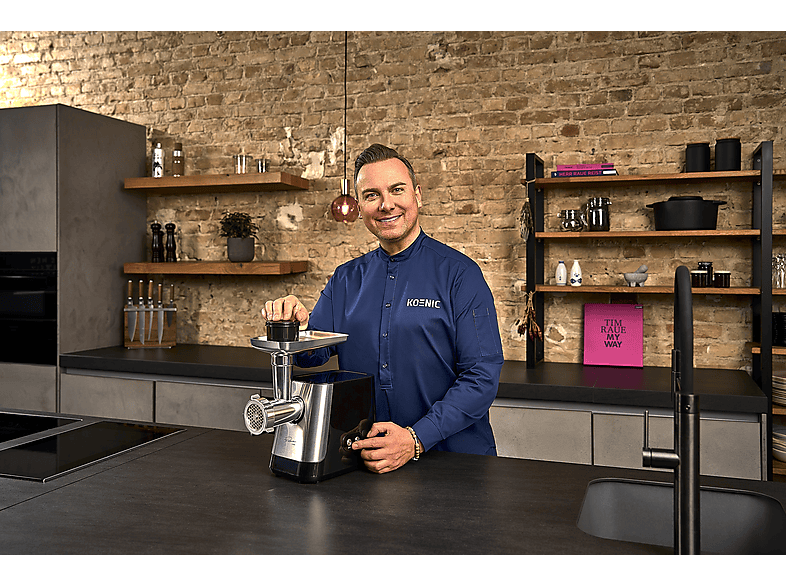 Koenic KMG-TR 201724 M Fleischwolf 800 Watt Schwarz — Foto 3 von 5