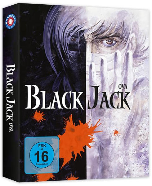 Blu-ray-Box-Art für Black Jack OVA. Eine Manga-Figur auf dem Cover.