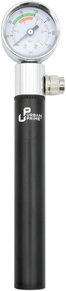 URBAN PRIME Kézi pumpa nyomásmérővel, adapterrel, 210 PSI
