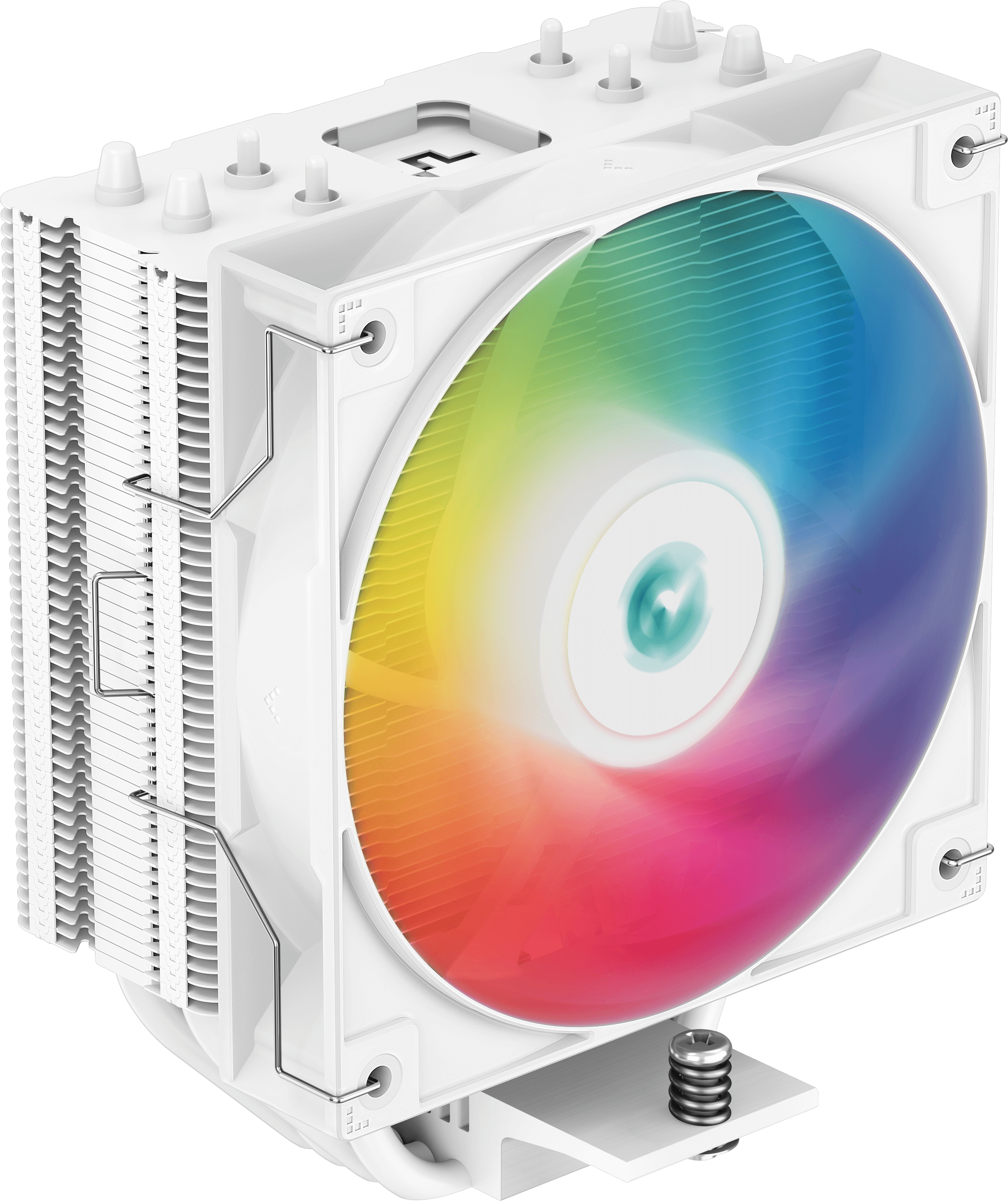 DEEPCOOL AG400 WH ARGB univerzális CPU hűtő, RGB, 1x12cm, PWM, 4pin, fehér (R-AG400-WHANMC-G-2)