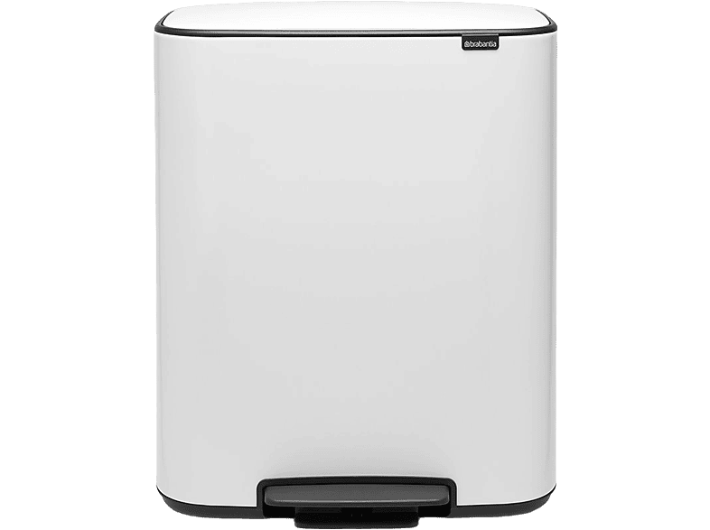 Brabantia 211447 BO Treteimer 2 x 30 Liter, White; Mülleimer