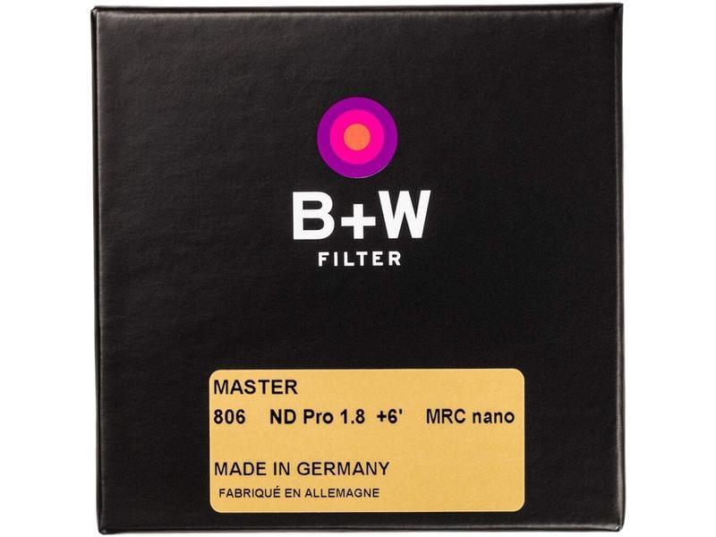 B+W 1101579 MASTER 802 ND 1.8 MRC NANO 62MM - Objektivfilter (Grau)