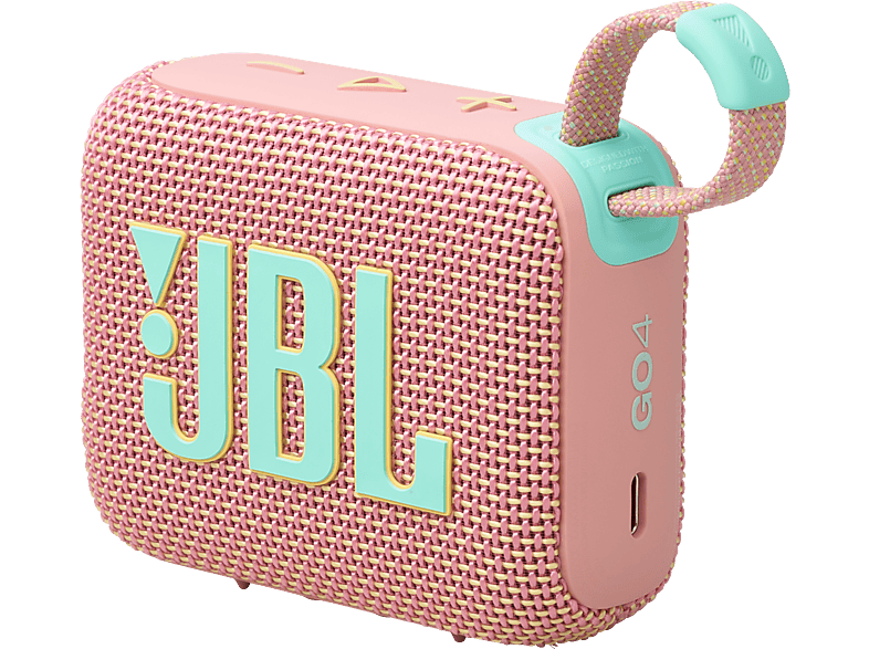 JBL Go 4 Bluetooth Lautsprecher, Rosa, Wasserfest
