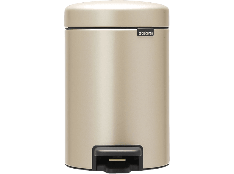 Brabantia 304408 Newicon, Mülleimer, 3l, Metallic Gold