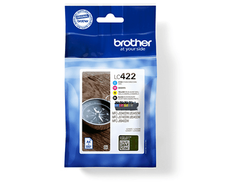 BROTHER LC-422 C/M/Y/BK - Tintenpatrone (Schwarz/Cyan/Magenta/Gelb)