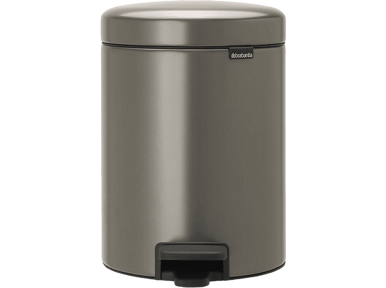 Brabantia 112683 Newicon, Mülleimer, 5l, Platinum