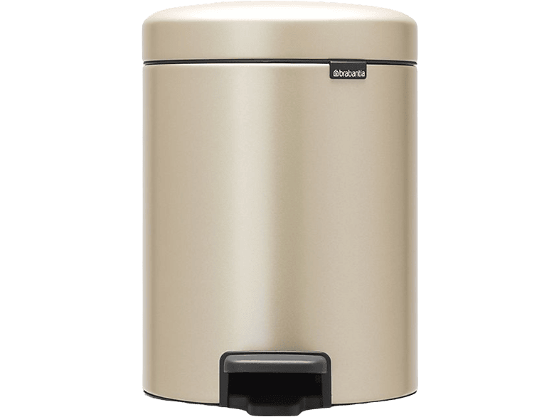 Brabantia 304422 Newicon, Mülleimer, 5l, Metallic Gold