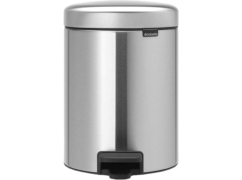 Brabantia 112102 Newicon, Mülleimer, 5l, Matt Steel