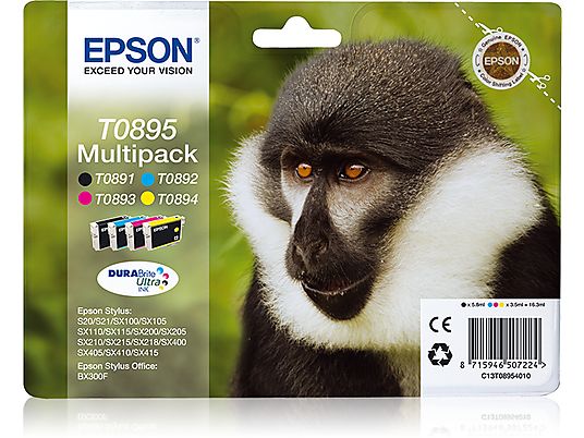 EPSON C13T08954010 T0895 C/M/Y/BK (246313) - Cartuccia d'inchiostro (Black)