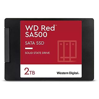 WESTERN DIGITAL WDS200T2R0A RED SA500 2TB - Festplatte (SSD, 2 TB, Rot)