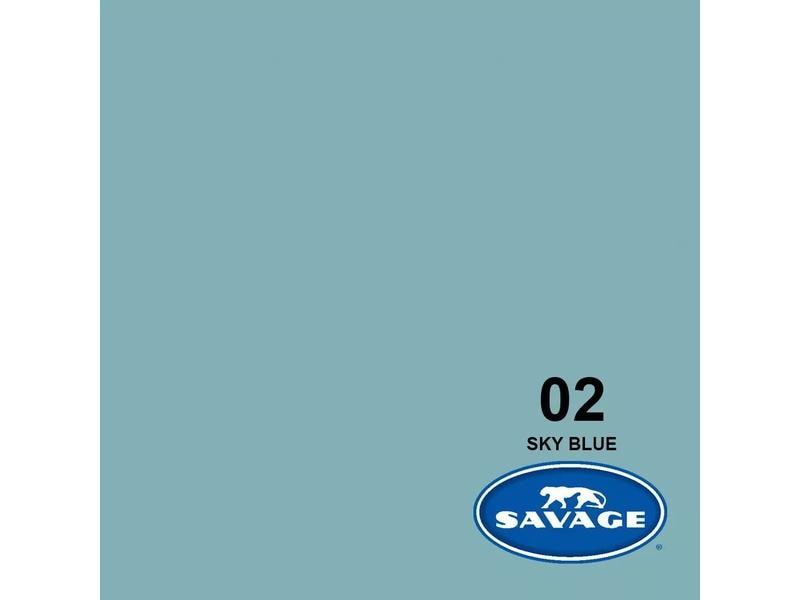 SAVAGE BACKGROUND PAPER 2.72X11M SKY - Zubehör (Blau)
