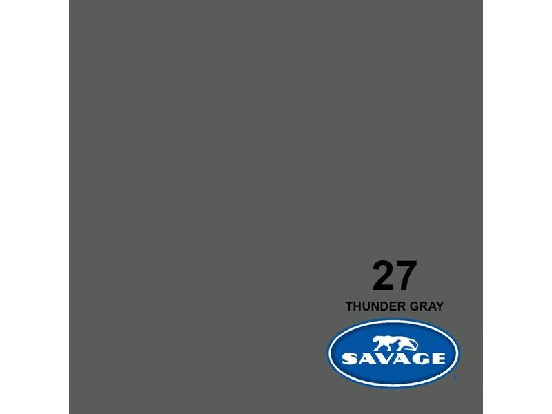 SAVAGE BACKGROUND PAPER 1.35X11M THUNDER GREY - Zubehör (Grau)