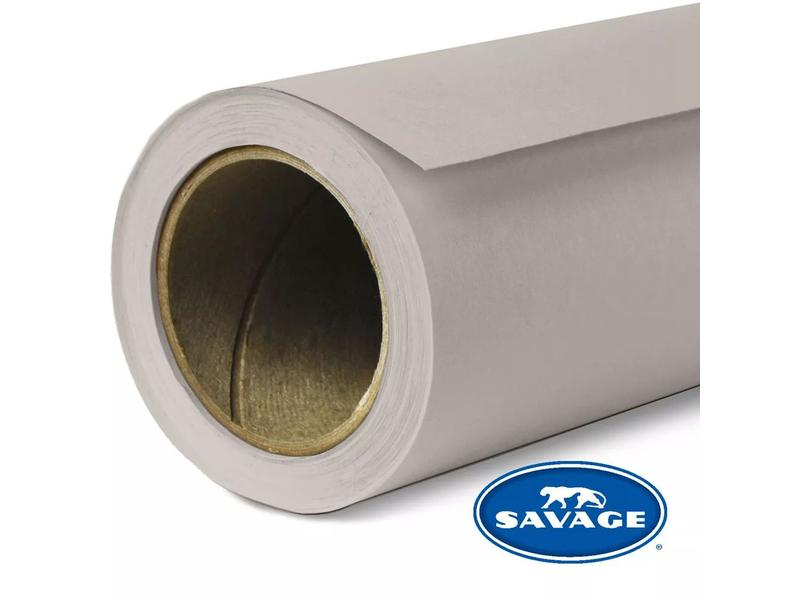 SAVAGE BACKGROUND PAPER 1.35X11M STORM GREY - Foto Hintergrund Papier (Grau)