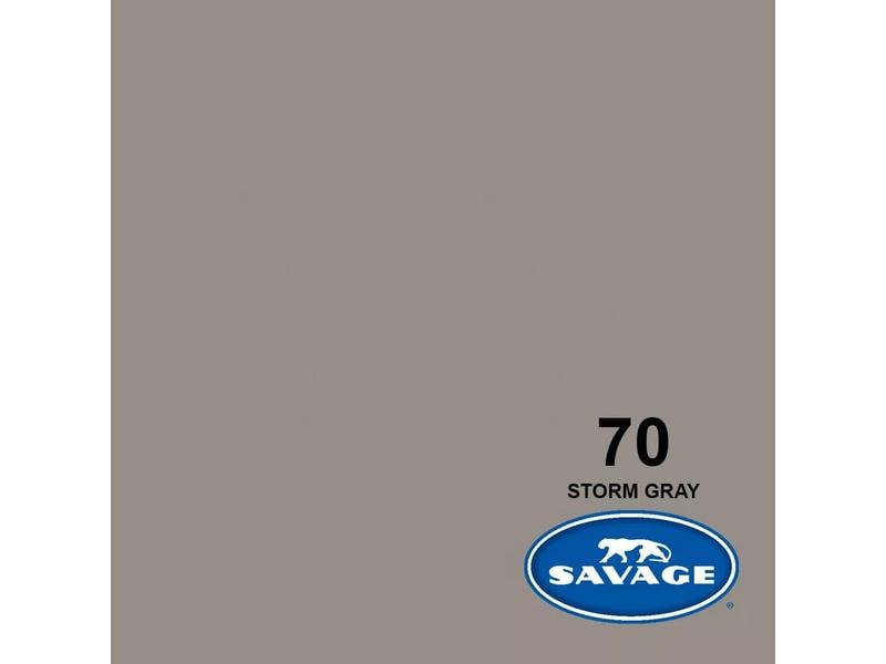 SAVAGE BACKGROUND PAPER 1.35X11M STORM GREY - Foto Hintergrund Papier (Grau)