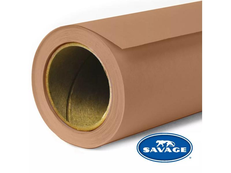 SAVAGE BACKGROUND PAPER 1.35X11M MOCCA - Fotohintergrund (Braun Farbe)
