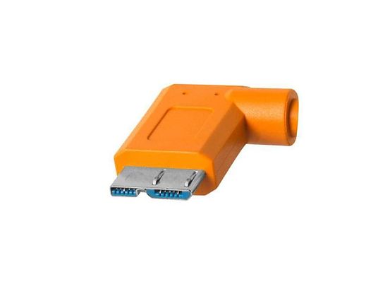 TETHER TOOLS CABLE USB-C/MIC-B 1X90 M/M 4.6M ORANGE - Cavo di collegamento (Rosso)