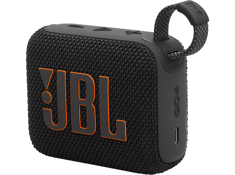 JBL Go 4 Bluetooth Lautsprecher, Schwarz, Wasserfest